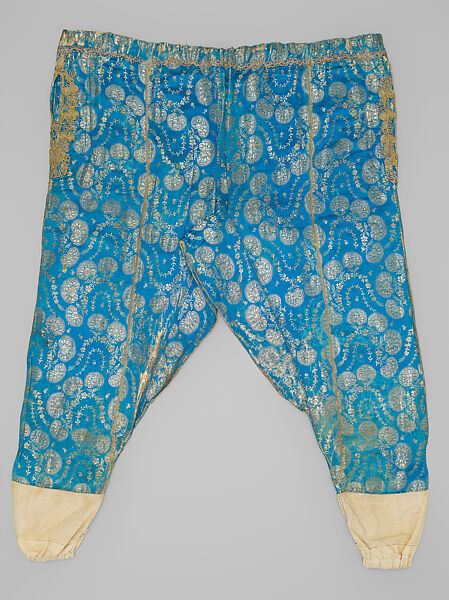 Uçetek Entari, Shalvar, and Blouse, Silk, metal wrapped thread; brocaded
