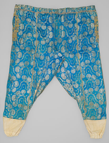 Uçetek Entari, Shalvar, and Blouse, Silk, metal wrapped thread; brocaded