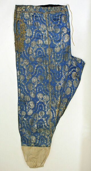 Uçetek Entari, Shalvar, and Blouse, Silk, metal wrapped thread; brocaded