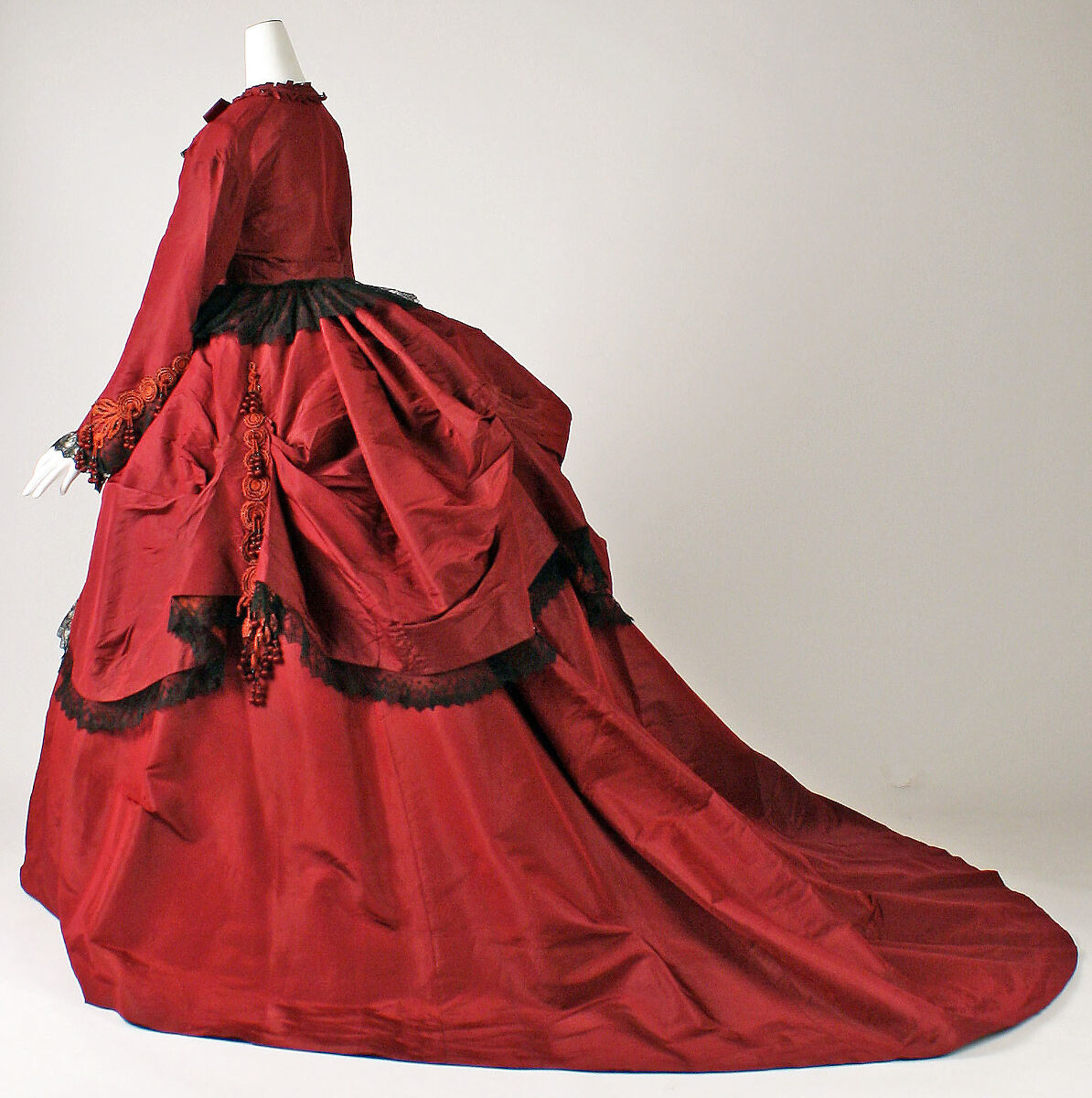 Dress, silk, American or European