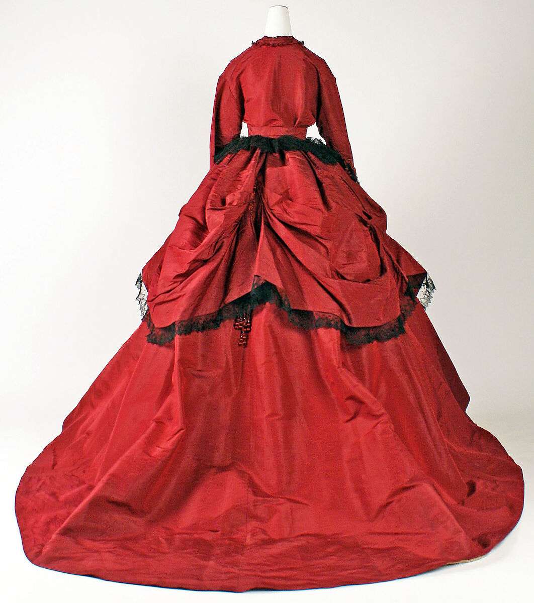 Dress, silk, American or European