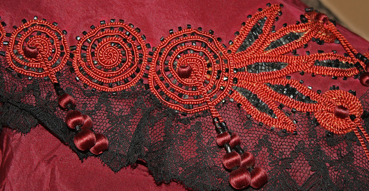 Dress, silk, American or European