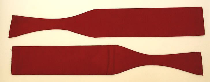 Riding habit, Made by T. Miller &amp; Sons, New York (American), (a,b) wool
(c,d) silk
(e) cotton, American