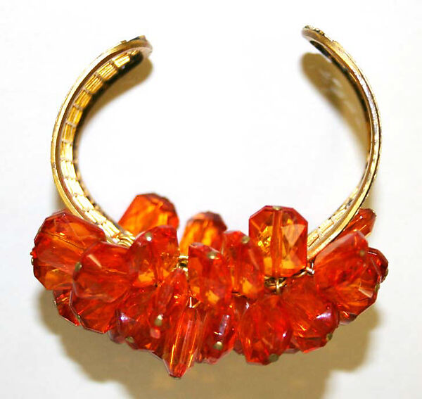 Bracelet, Madame Grès (Germaine Émilie Krebs) (French, Paris 1903–1993 Var region), metal, plastic, French