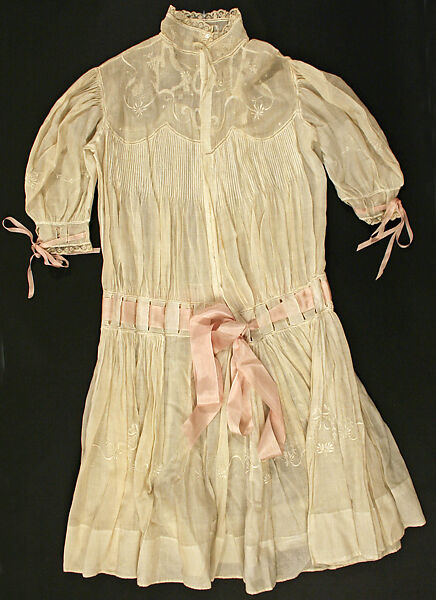 Dress, cotton, American