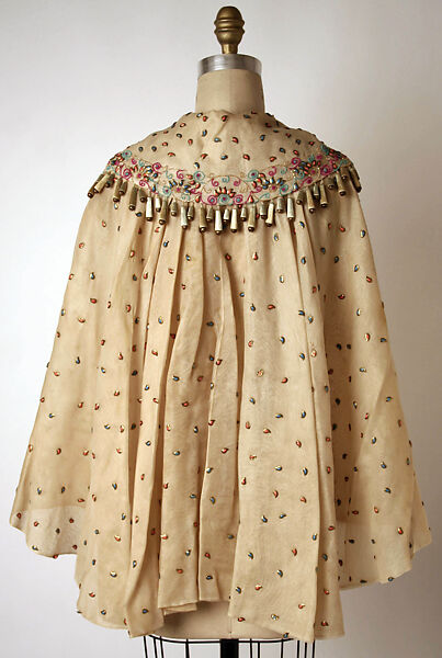 Cape, Elsa Schiaparelli (Italian, 1890–1973), silk, metal, glass, French