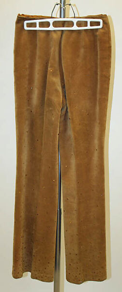 Pantsuit, Guy Laroche (French, 1921–1989), (a–c) leather, rhinestone, French