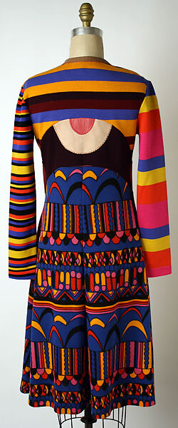 Dress, Stephen Burrows (American, born 1943), wool, leather, American