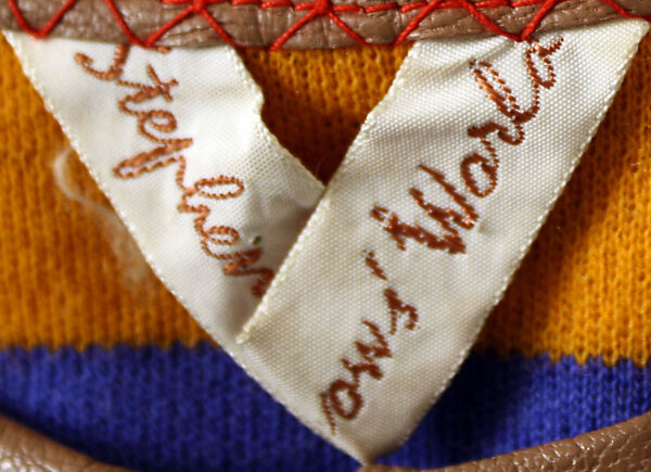 Dress, Stephen Burrows (American, born 1943), wool, leather, American