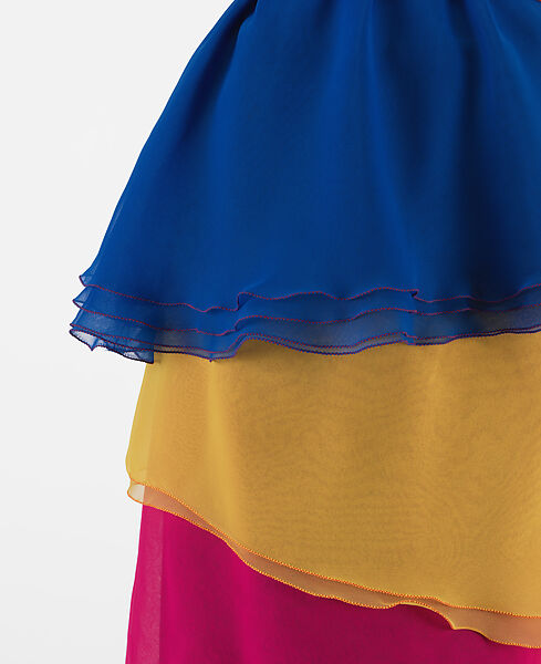 Evening dress, Stephen Burrows (American, born 1943), synthetic fiber, American