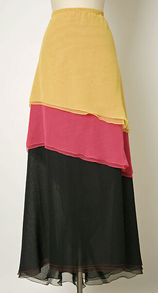 Evening dress, Stephen Burrows (American, born 1943), synthetic fiber, American