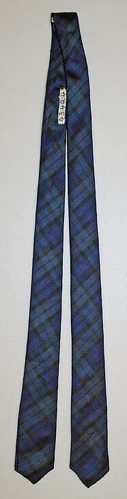 Necktie, silk, American or European 