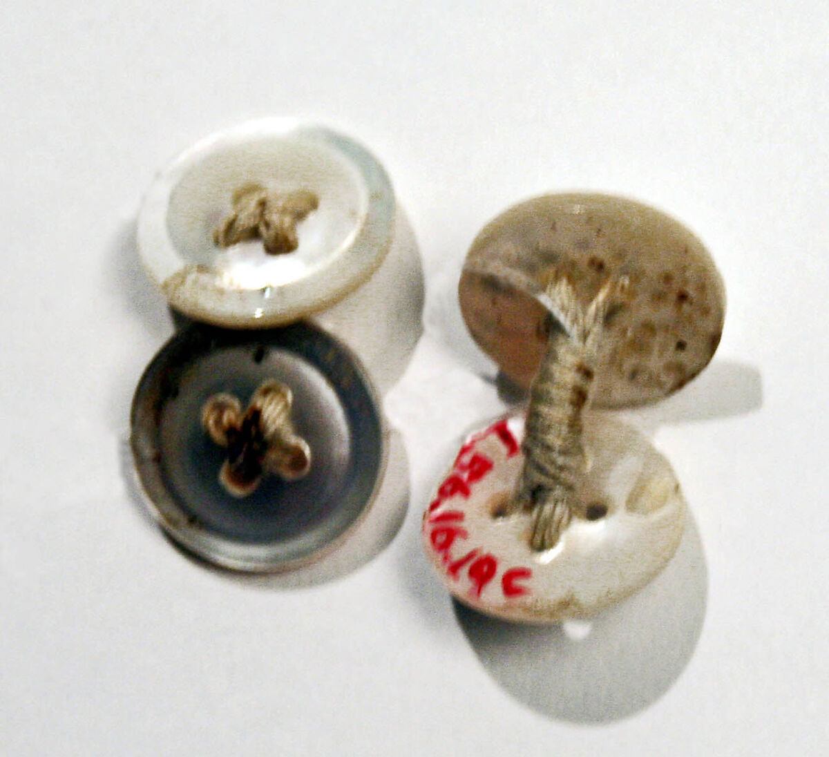 Shirtwaist, cotton, linen, American