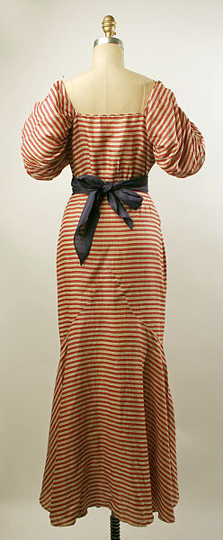 Evening dress, linen, American