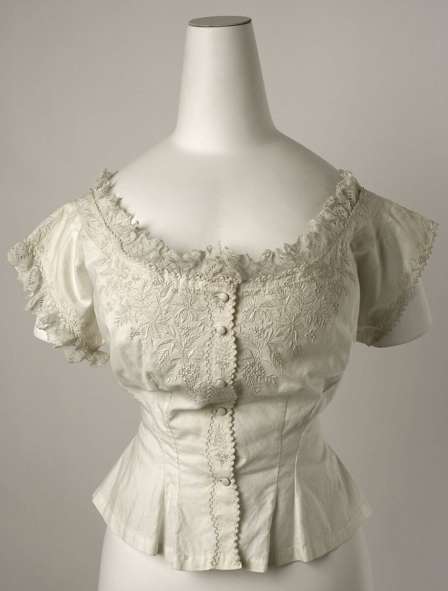 Corset cover, American