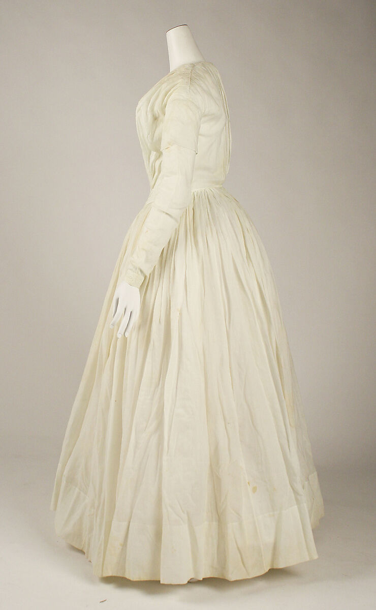 Dress, cotton, American