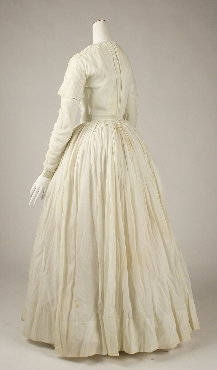 Dress, cotton, American