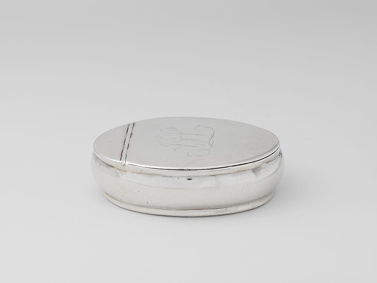 Tobacco Box, Garret Forbes (1785–1851), Silver, American 