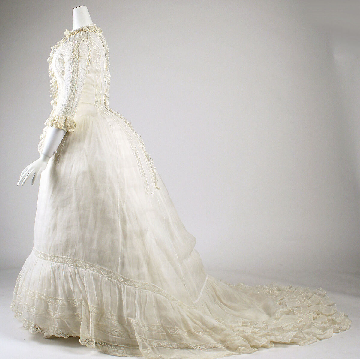 Dress, cotton, American