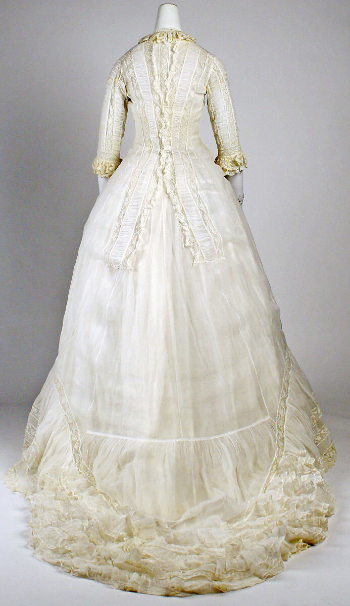 Dress, cotton, American