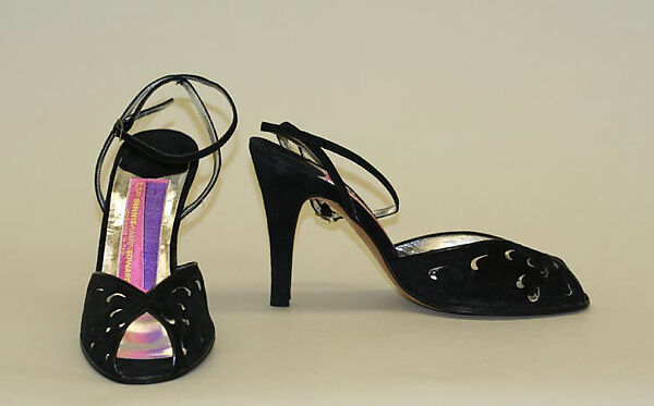 Pumps, Madame Suzy (French), leather, American 