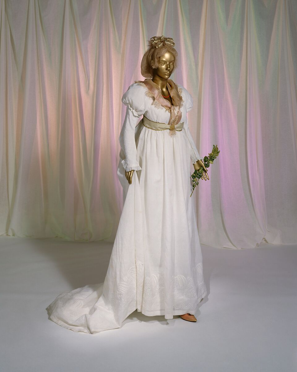 Dress, linen, cotton, American