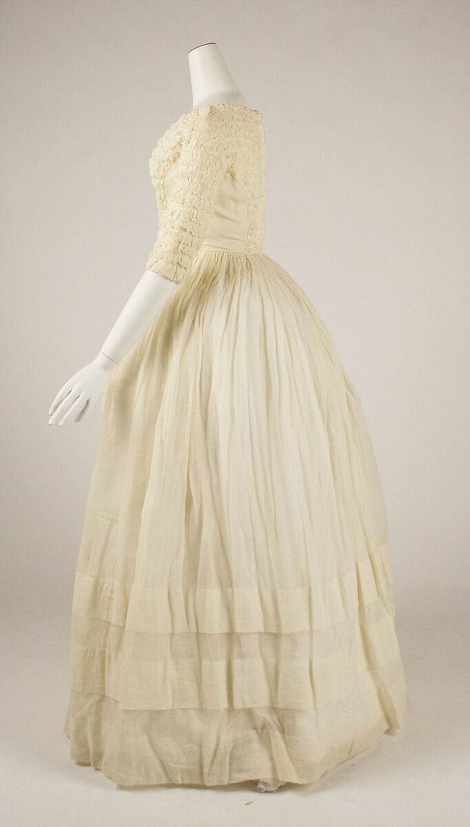 Dress, cotton, American