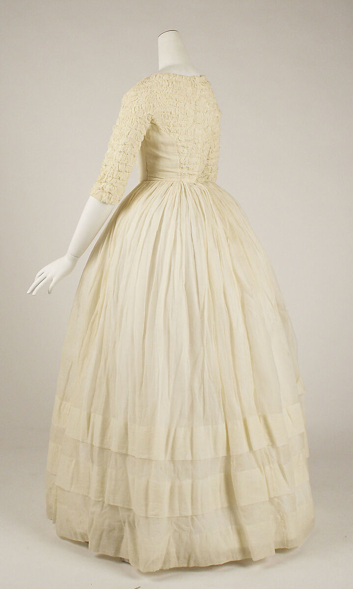 Dress, cotton, American