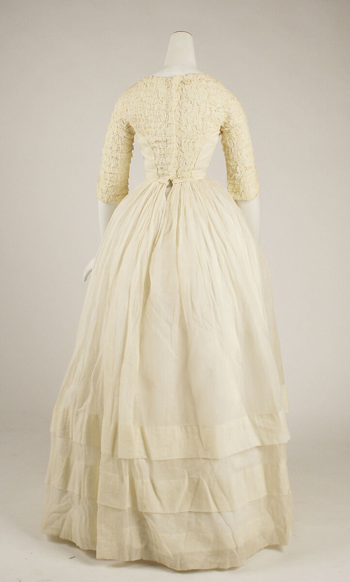 Dress, cotton, American