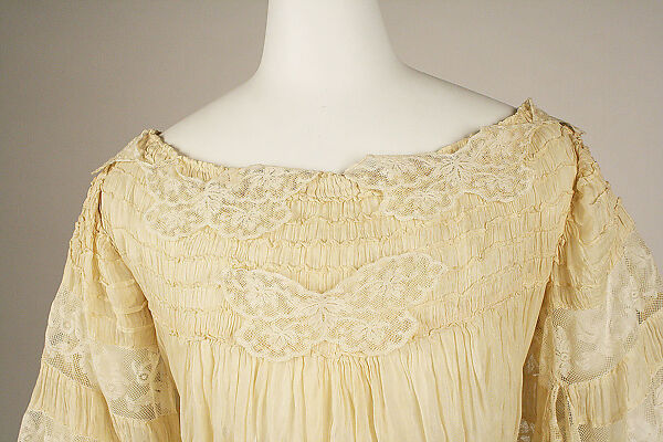 Evening dress, silk, American