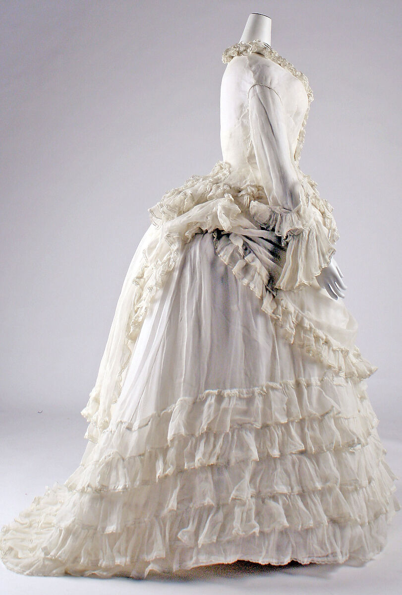 Afternoon dress, cotton, European