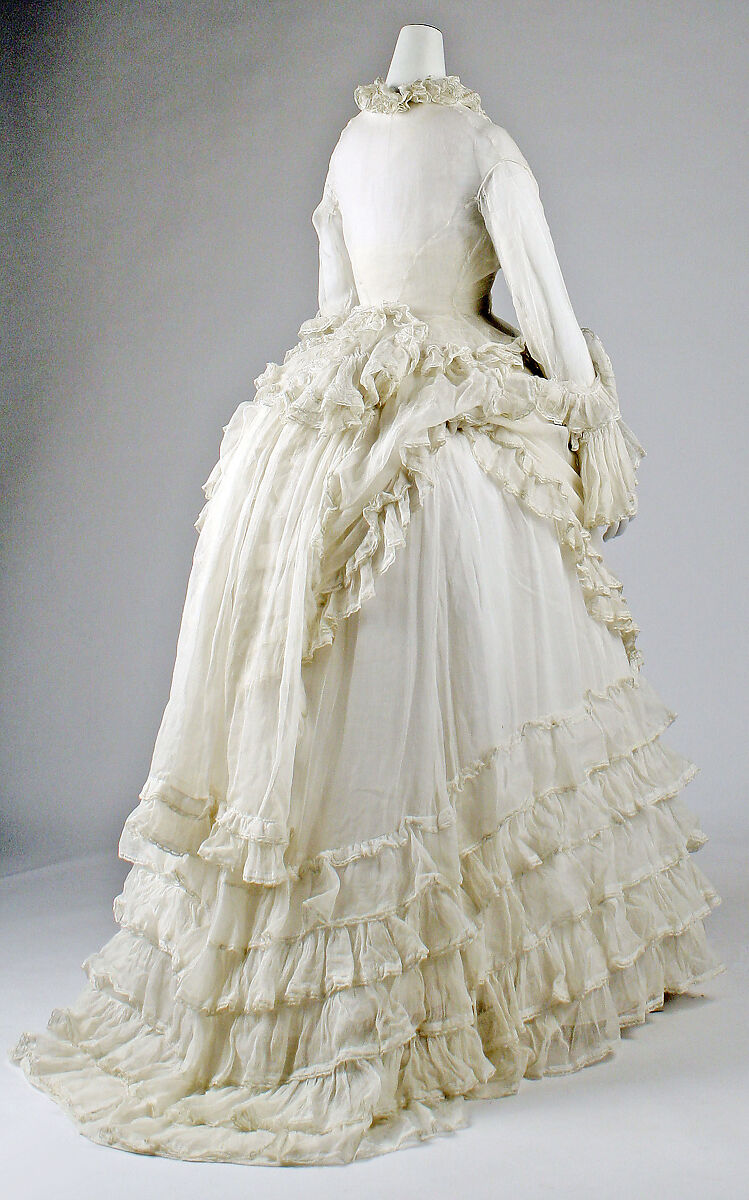 Afternoon dress, cotton, European