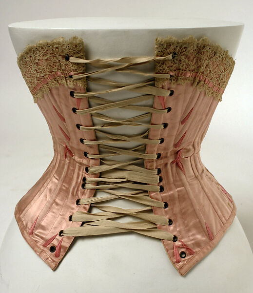 Corset, silk, French