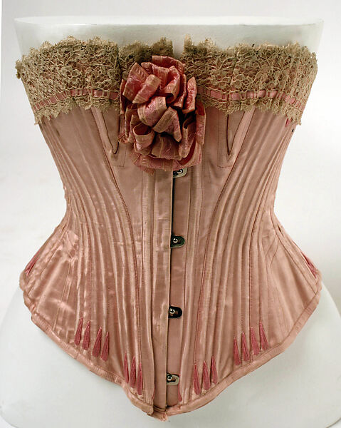 Corset, silk, French 