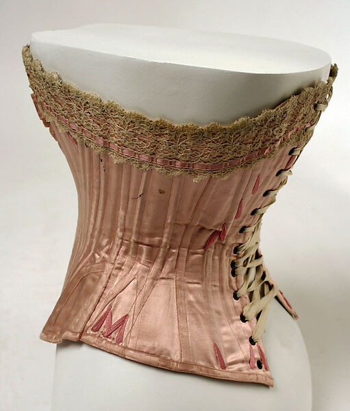 Corset, silk, French