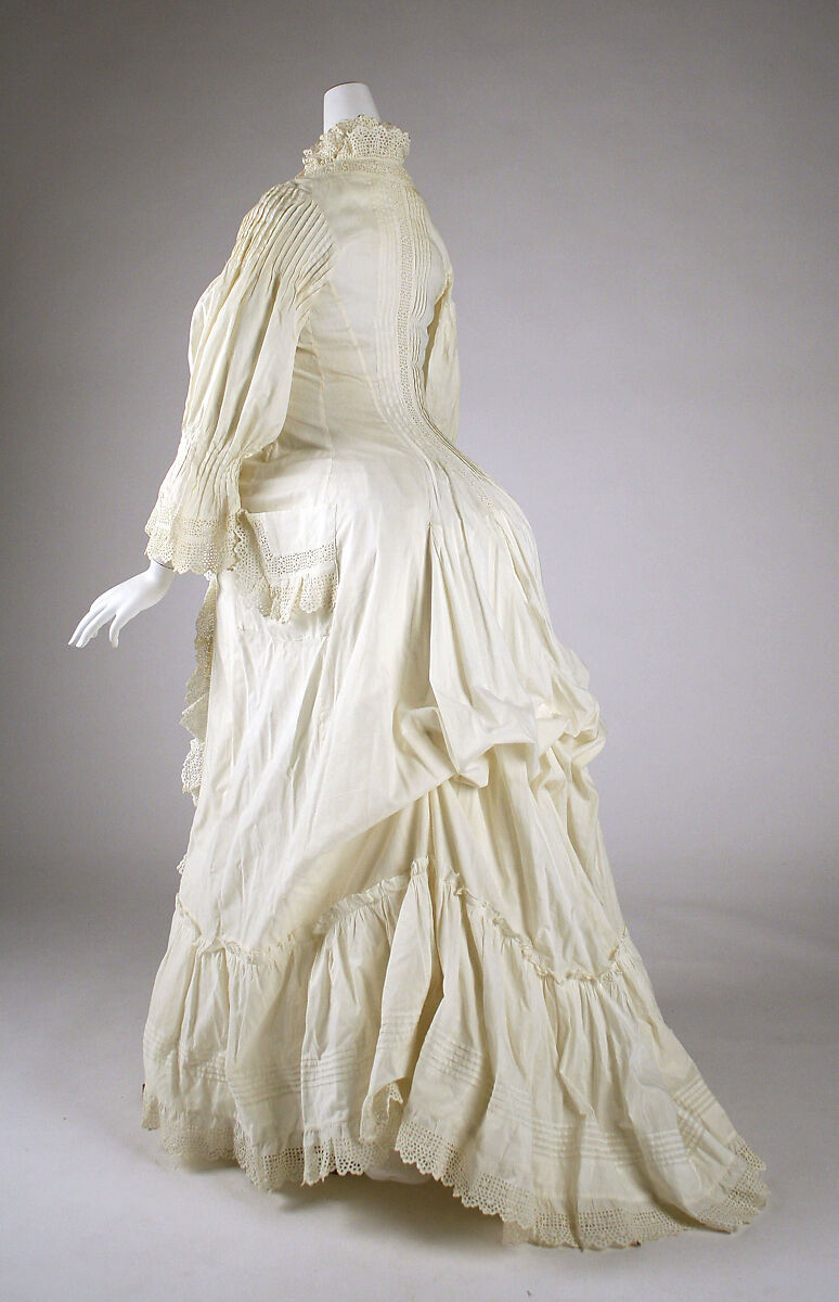 Morning dress, cotton, American