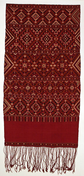 Shawl, cotton, Laotian 