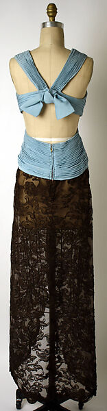 Evening dress, Arnold Scaasi (American, born Montreal, Canada, 1931–2015), silk, synthetic fiber, American