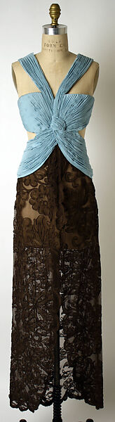 Evening dress, Arnold Scaasi (American, born Montreal, Canada, 1931–2015), silk, synthetic fiber, American 