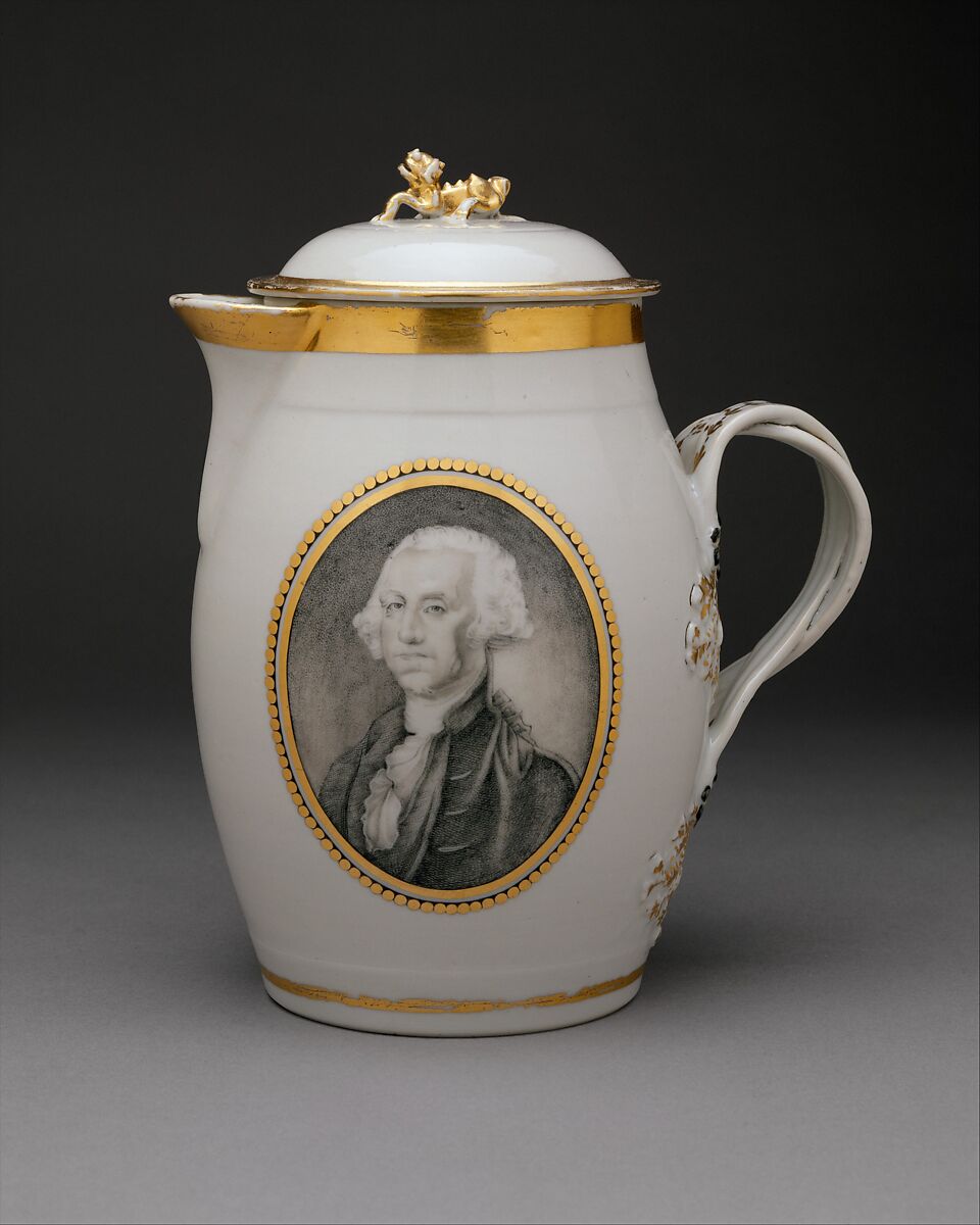 Toddy Jug, Porcelain, Chinese, for American market 