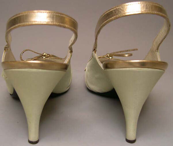 Evening ensemble, House of Givenchy (French, founded 1952), (a-d) silk; (c, d) leather, French