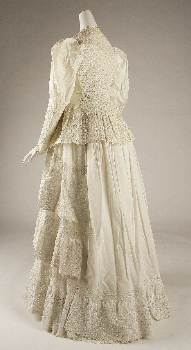 Dress, cotton, American