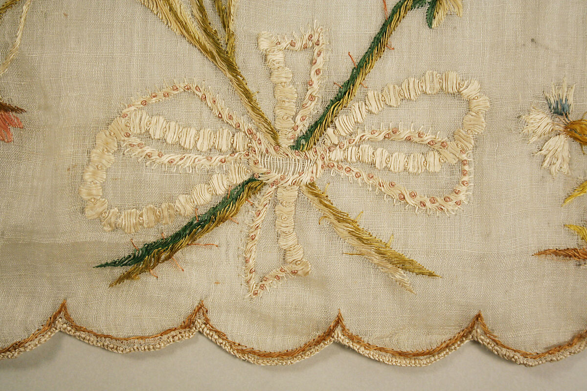 Skirt, silk, linen, French