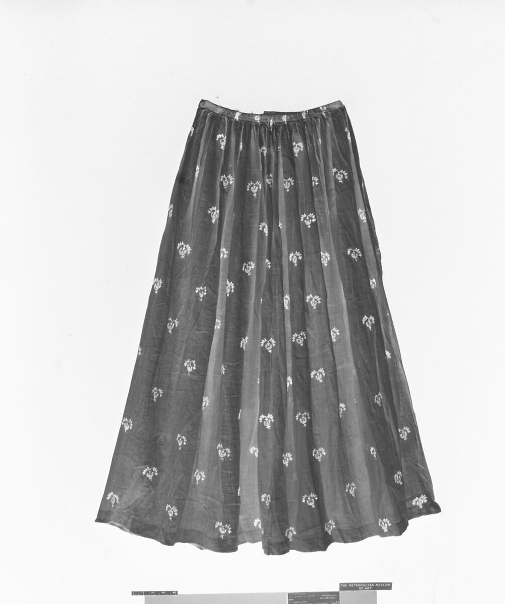 Dress, cotton, American