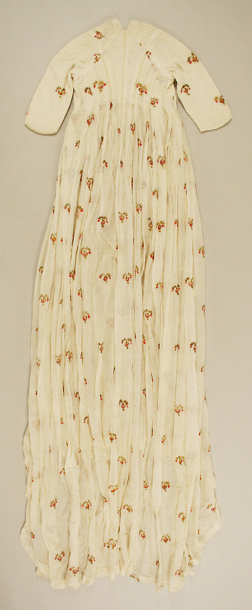 Dress, cotton, American