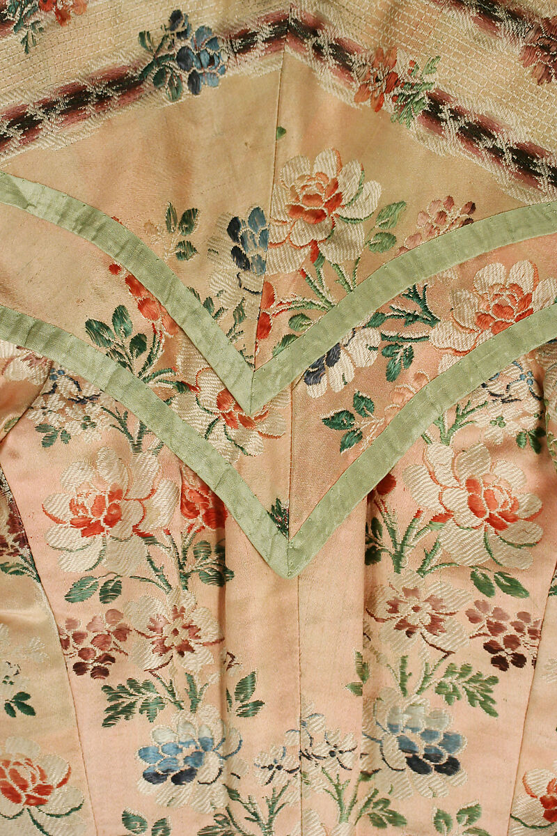 Bodice, silk, American or European