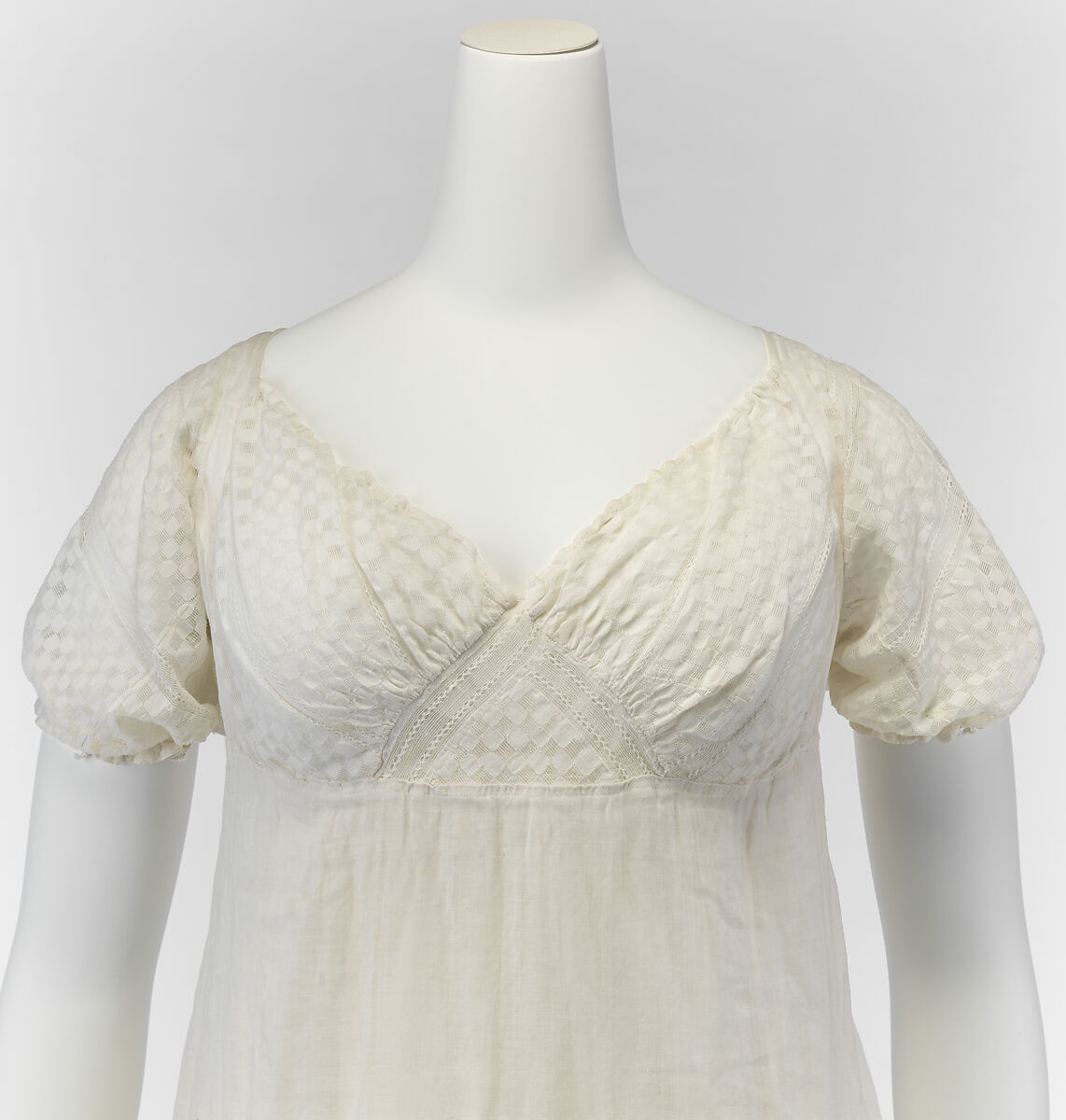 Evening dress, cotton, American