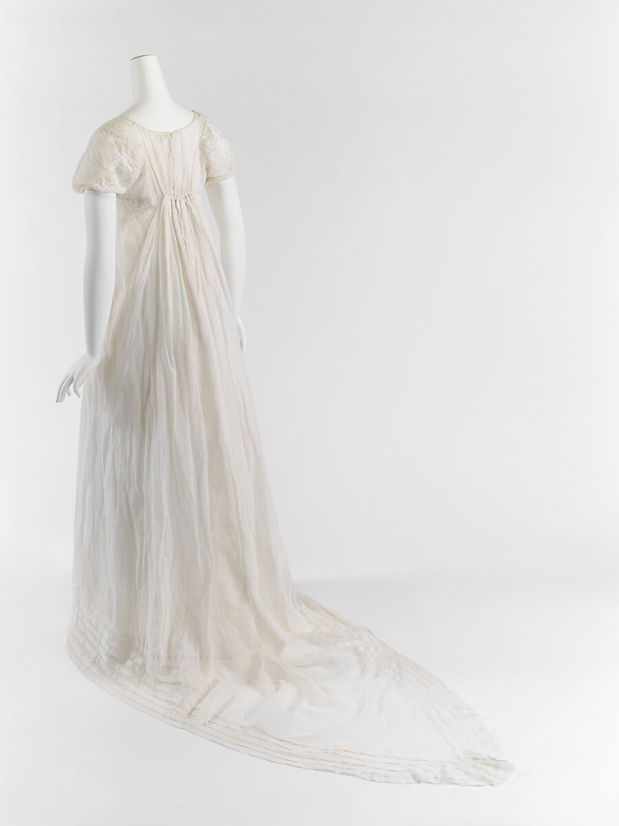 Evening dress, cotton, American