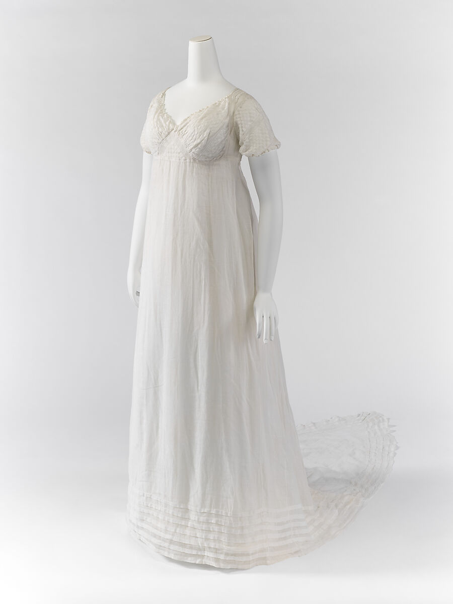 Evening dress, cotton, American
