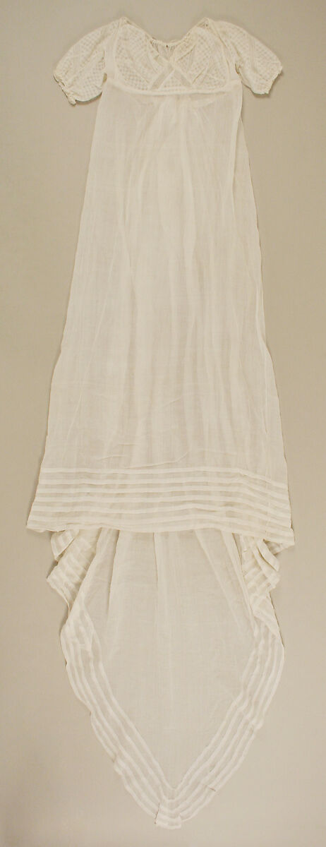 Evening dress, cotton, American